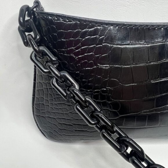 NWT ALDO Griregann Faux Leather Small Shoulder Purse Chain Strap Card Holder Set - Picture 4 of 15